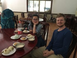 Masterstudent Yao tok godt vare på oss i Chengdu. 